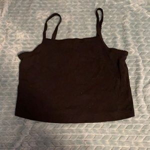 Black crop top